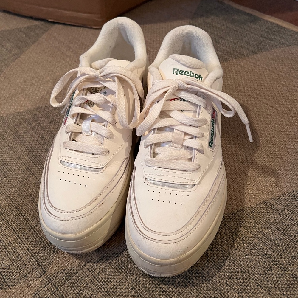 womens Reebok club c platform
